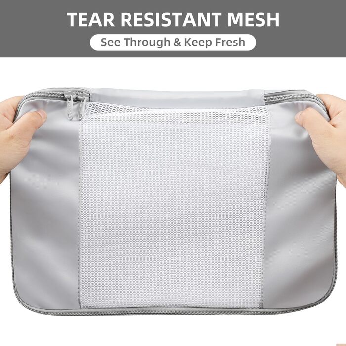 Органайзери для подорожей BAGAIL, набір 10 шт. різних розмірів, Matcha-Grün (зелений матча)