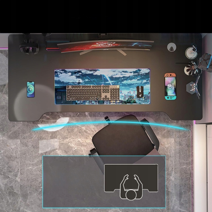 Ігровий стіл для комп'ютера, геймерський стіл 120x60 см