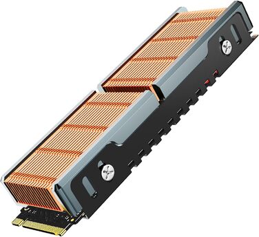 Радіатор охолодження для SSD M2 JEYI, мідні ребра з алюмінієвою рамкою, пасивне охолодження, Finscold –1,7 мм (Q80)