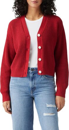 Levi's Daen Snowflake - жіноча в'язана жилетка, колір Scarlet Smile (L)