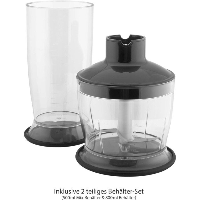 Стаціонарний блендер GASTROBACK Design Stabmixer Advanced Pro з нержавіючої сталі, чорний/синій, 65 x 400 мм