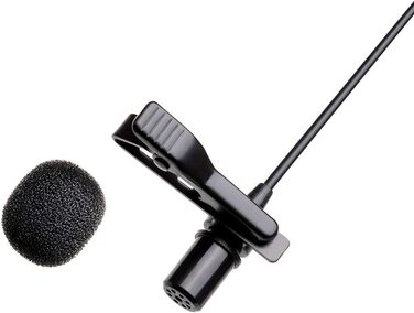 Мікрофон-петличка Nicama LVM1 з вітрозахистом, конденсаторний, для iPhone, смартфонів, Canon, Nikon, DSLR, відеокамер