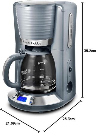 Електричний чайник Russell Hobbs Inspire 1.7л, 2400W з високоякісною глянцевою поверхнею, функцією швидкого кип'ятіння, знімним фільтром від накипу та індикатором рівня води