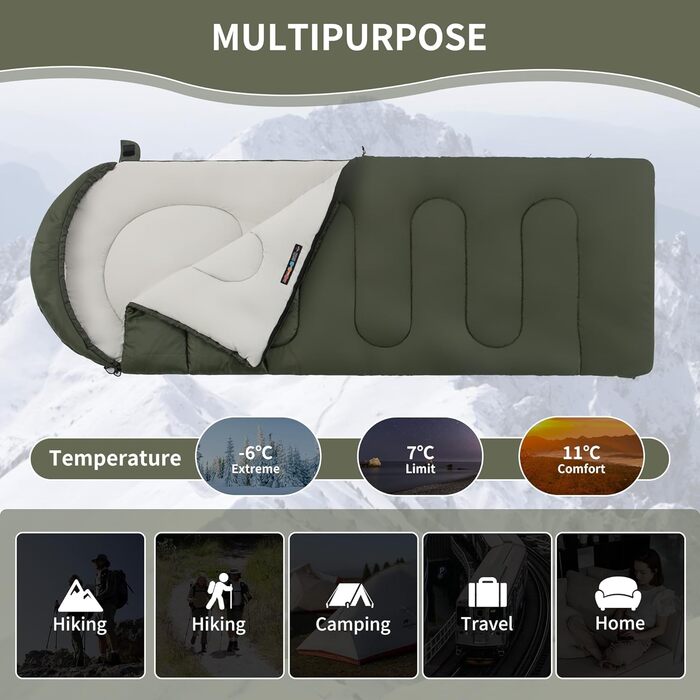 Naturehike 3-Season Quilt Sleeping Bag - Lightweight, Waterproof, Splittable for Adults