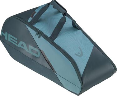 HEAD Tour Racquet Bag - Schwarz/Weiß (Cyan/Blau) - Tennis Bag for Players