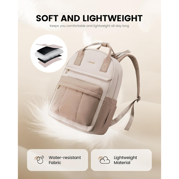 Рюкзак-переноска LOVEVOOK для мами та тата: рюкзак-діаперний мішок з пеленальною підкладкою, ремені для дитячої коляски, великий, для пологового будинку, бежевий хакі (M)