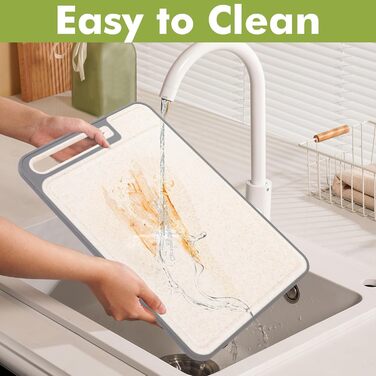 Ніжне велике обрізне дошка XIAPIA з нержавіючої сталі 304 та пластику з точилкою для ножів, 44x30x2,6 см, з соковидавом та лінійкою, антибактеріальне, без BPA