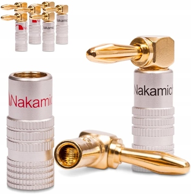 Акустичний кабель NAKAMICHI OFC 2x4мм², роз'єми 