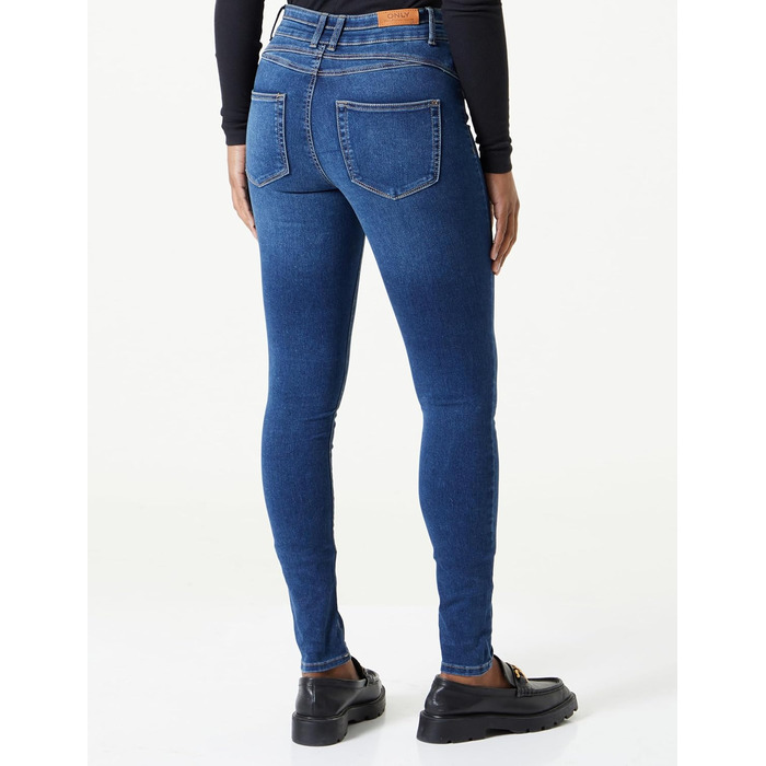 Шкіряні штани жіночі ONLANNE Skinny Fit, блакитні, розмір XXL/34L