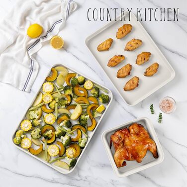 Набір форм для випічки Country Kitchen 13 шт. з антипригарним покриттям, Salbei (кремовий)