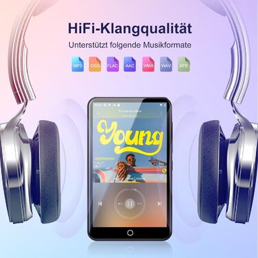 MP3 плеєр 16GB з Bluetooth та Wi-Fi, Android плеєр MP3/MP4 з 4