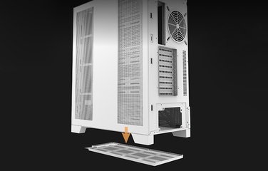 Корпус для ПК DarkFlash DY451L Midi Tower ATX, ігровий, білий (з нижнім розміщенням БЖ)