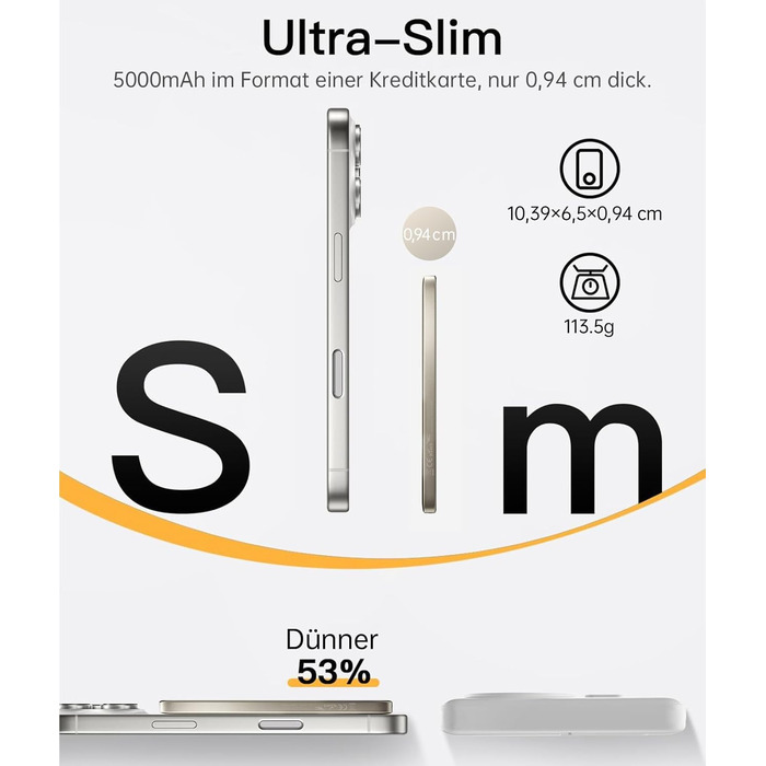 iWALK Powerbank MagSafe 5000mAh з LED-дисплеєм: компактний зарядний акумулятор для iPhone 17/16/15/14/13/12