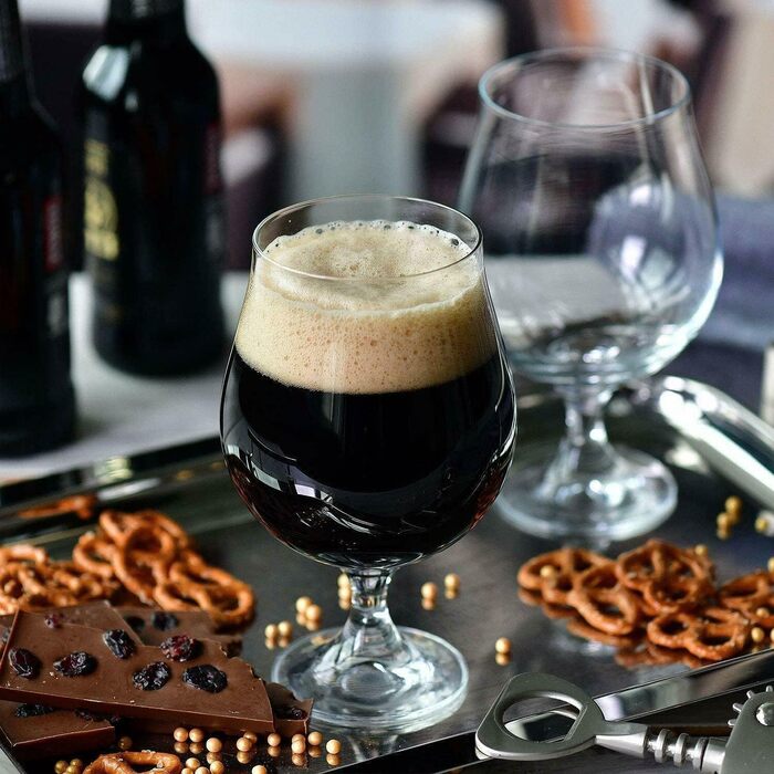 Набір склянок Krosno Dunkel Stout 500 мл (6 шт.) - Elite Collection | Для дому та свят | Склянка для пива 500 мл
