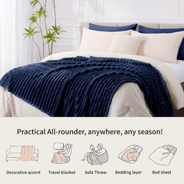 М'яка ковдра RUIKASI з флісу, 150x200 см, зелена. Ковдра для дивану, софи, інтер'єру, плед, тепла ковдра для дому.