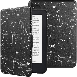 Чохол-книга HGWALP для Tolino Shine 5/Shine Color/Shine 4 та Kobo Clara Colour/Clara BW/Clara 2E eReaders, преміум-якість, авто-ввімкнення/вимкнення (Constellation)