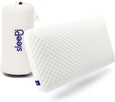 Ортопедична подушка для шиї sleepi® Comfort 70x40x13 см | Пам'ятний пінополіуретан | Оптимальна підтримка та розвантаження тиску