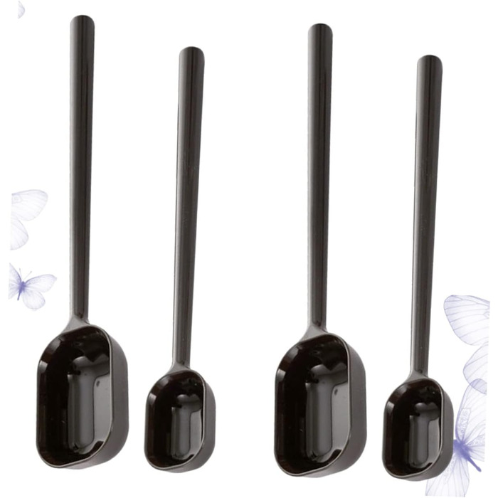LIFKOME 4-Piece Kitchen Utensil Liquid Mixing Rod Measuring Cup for Liquids Milk Powder Spoon Nested Measuring Cups Vintage Measuring Spoon Stirring Stick Salt Spoon Baby