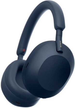 Бездротові накладні навушники Sony WH-1000XM5 з активним шумопоглинанням (ANC), сині