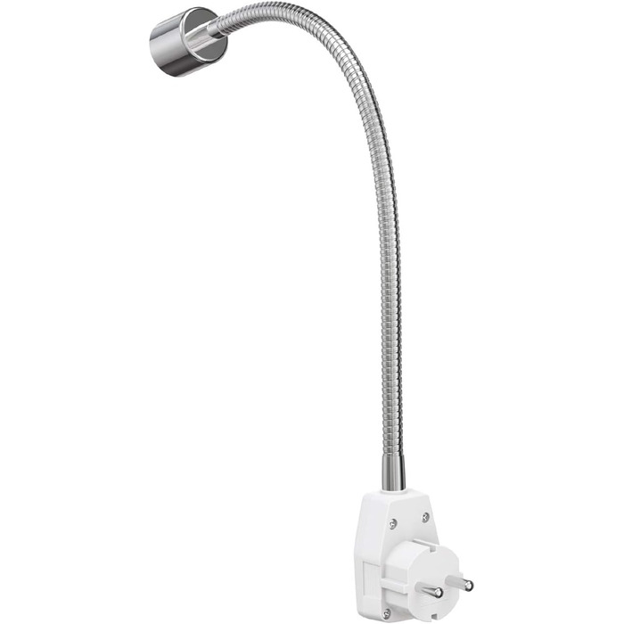 Настільна лампа LESCH з гнучким кронштейном (Швангенгальс), хром/білий, GU10, 10W - без лампочки