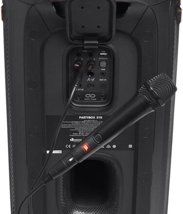 Мікрофон вокальний дротовий JBL PBM 100 для PartyBox: караоке, чорний, кардіоїдний