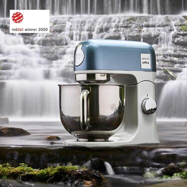 Кухонний комбайн-міксер Kenwood kMix Editions KMX760BC, 1000 Вт, чаша з нержавіючої сталі 5 л, набір для кондитерських виробів, синій металік