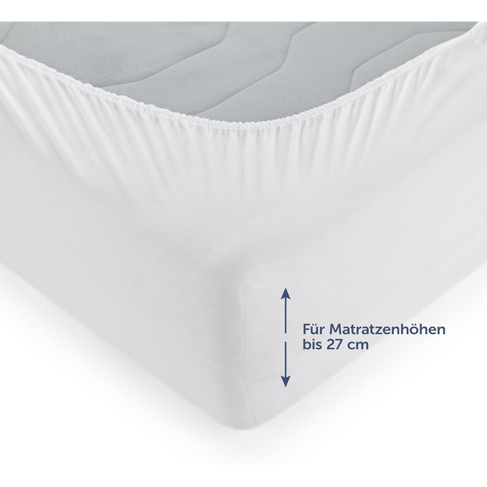Blumtal® Mattress Protector - 100x200 cm Set of 2 - Waterproof Mattress Cover - Oeko-TEX certified waterproof mattress cover 100x200 - Quiet mattress protection - Breathable moisture protection