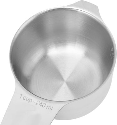 14-Piece Measuring Cup and Spoon Set, Stainless Steel Measuring Cups and Spoons, Stackable Measuring Spoons and Cups, Stackable Kitchen Tools