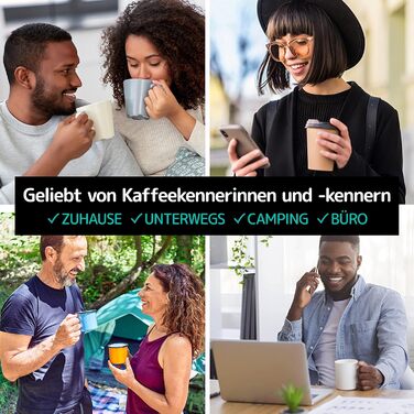 Френч-прес Coffee Gator 1 літр з термокружкою, з нержавіючої сталі, для дому, офісу, кемпінгу (Помаранчевий)