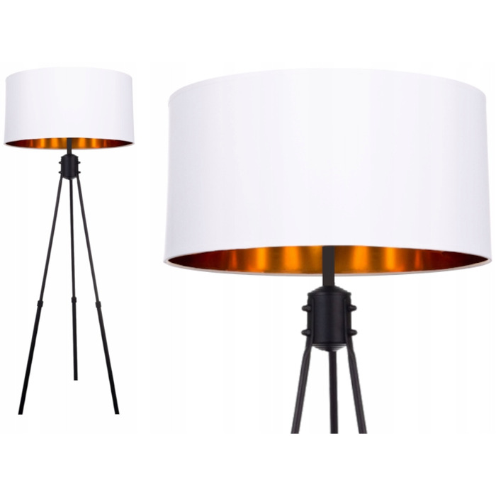 Підлоговий торшер-тринога Light E27 60 Вт, чорний