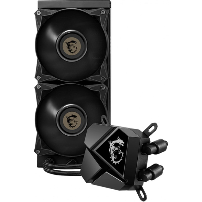 MSI MAG CoreLiquid R V2 - 240мм водяне охолодження CPU, RGB, сумісність AMD/Intel, білий корпус