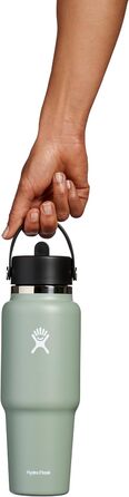 Hydro Flask 32oz Insulated Stainless Steel Water Bottle with Flex Straw Lid - BPA Free - Agave