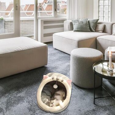 Кігтеточка-будиночок для котів: м'яке ліжко-хатинка, затишне гніздо | Хатинка для котів