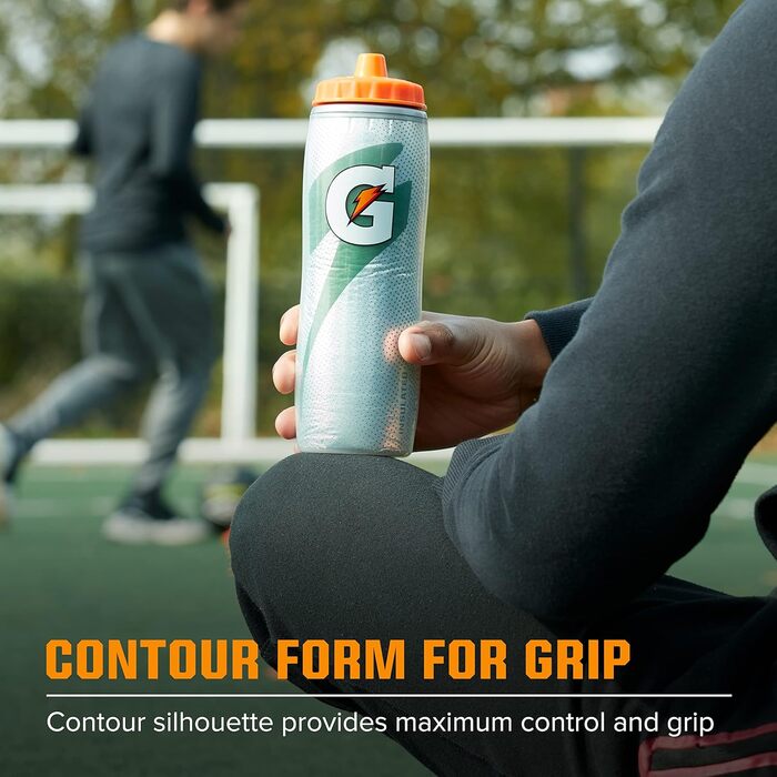 Фляга спортивна Gatorade ізольована, чорна, 850 мл