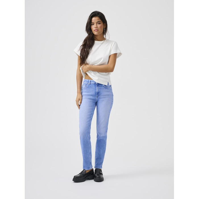 Жіночі джинси прямого крою ONLY ONLEMILY, висока талія, блакитний денім, 33W/32L