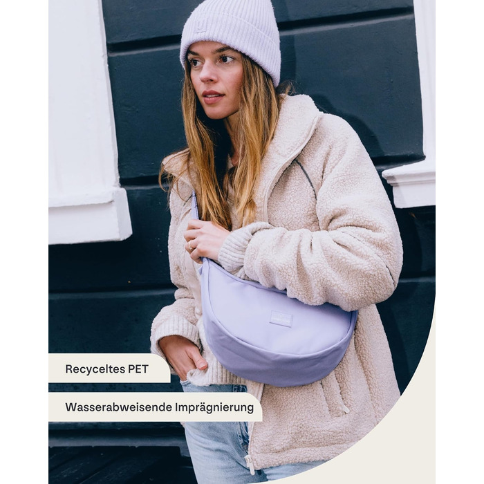 Сумка через плече Johnny Urban Ally Medium Desert Grey (3.3 л) - Унісекс, Місячна форма, Водовідштовхувальна