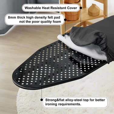 Настінна прасувальна дошка Duwee, складана, компактна, 32x93 см