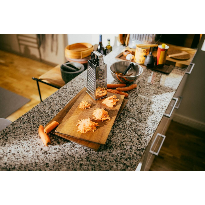 Терка Fiskars Essential 4-стороння, нержавіюча сталь, 23 см, срібляста (1065589)