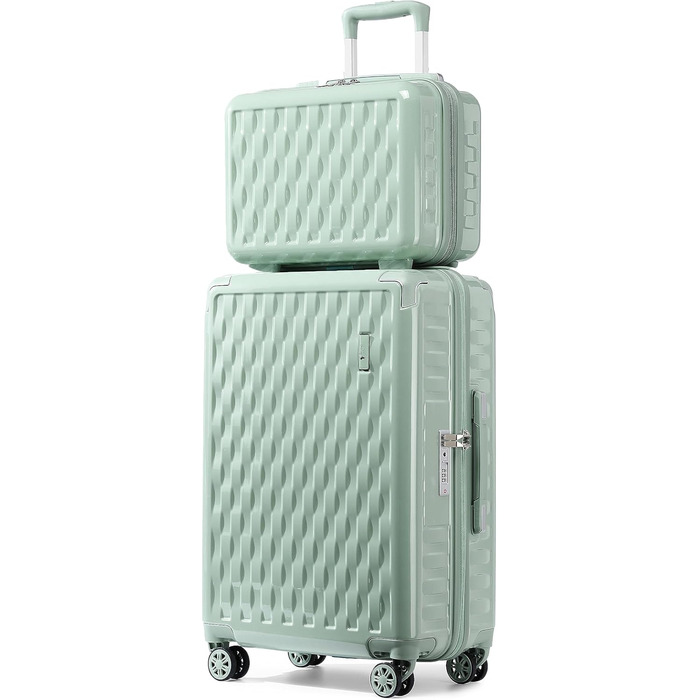 Набір валіз Sea Choice: 3 валізи (55/65/75 см) + косметичка, білий, з TSA-замком, PC+ABS, для ручної поклажі