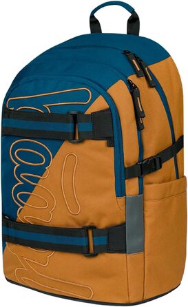 Шкільний рюкзак Baagl для хлопчиків та дівчаток - рюкзак на скейтборді з відділенням для ноутбука та нагрудним ременем (Duo)