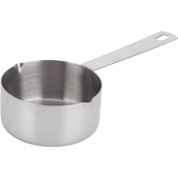FBHappiness Stainless Steel 304 Measuring Cup, Metal Measuring Spoon, Baking Measuring Spoon with Scale, Cake Measuring Spoon for the Kitchen, Household Scale (Size: 1/3 Cup 80 ml) (1/3 Cup 80 ml)