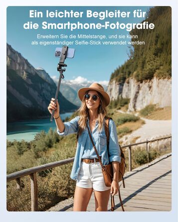 Штатив горизонтальний CAMBOFOTO 185 см для iPhone/камери, гнучкий, для відеозйомки, з сумкою