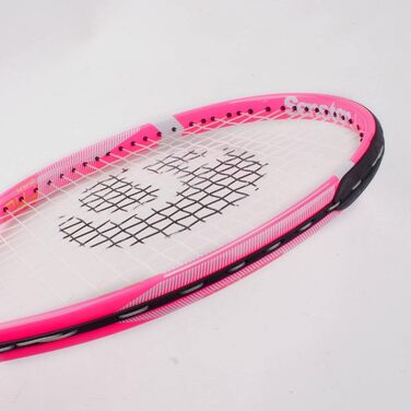 Senston Tennis Racket Set - Professional Training Racket for Women & Men with Tennis Bag, Overgrip, Vibration Dampener (Pink, 27 Inch)