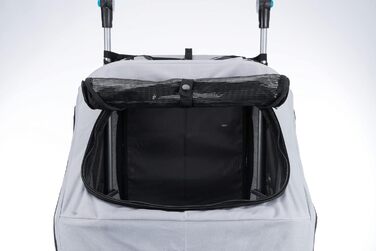 Тріксі Велосипедна переноска для собак, 54 x 60 x 85 см, до 30 кг, відбиваючий матеріал, швидке складання, з подушкою та повідком, з кріпленням - 12798