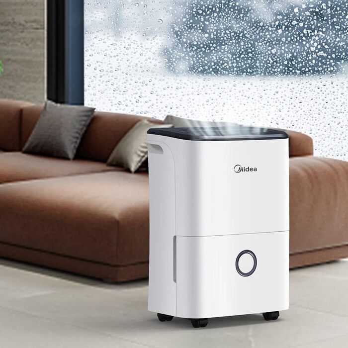 Зволожувач повітря Midea DF-20DEN7-WF, 20л/24г, 100м³, білий, з Wi-Fi, таймер 24г, бак 3л