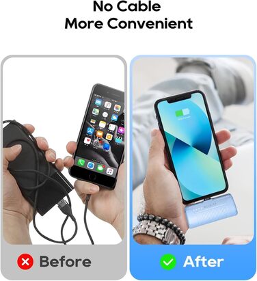 Портативний зарядний акумулятор Power Bank 4500mAh з швидкою зарядкою PD для iPhone 14/13/12/11/XS/XR/X/8/7/6 (блакитний)