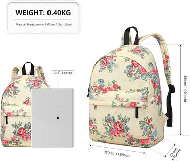 Жіночий рюкзак KONO: стильний рюкзак-сумка для підлітка, дівчини, на кожен день, для школи, роботи, подорожей (бежевий)