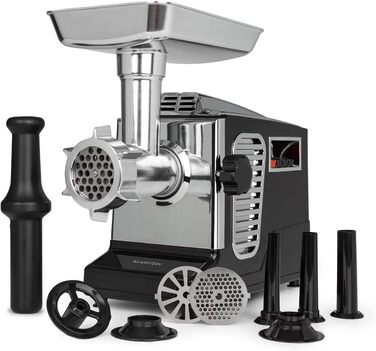 Klarstein Kraftprotz 700W Electric Meat Grinder - Copper Motor, 2 Speed & Reverse, Aluminum Housing, Stainless Steel Blades