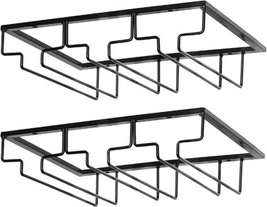 Металевий утримувач для келихів вина (4 шт), 40 см, для бару, кухні, ресторану