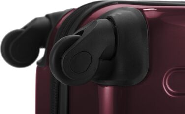 Чемодан ручної поклажі Alex від Hauptstadtkoffer, 38x23 см, 42 л, з 4 колесами, жорсткий, розширюваний, Бордовий (65)